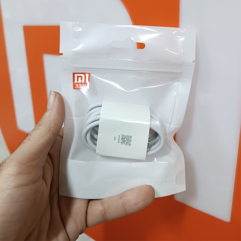 کابل شارژر اصلی 33 وات شیائومی مدل Redmi Note 13 4G — تصویر ۴