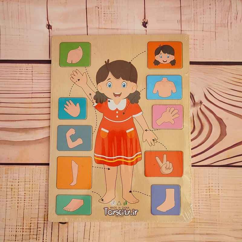 پازل اعضای بدن آ4 کد 3 ///