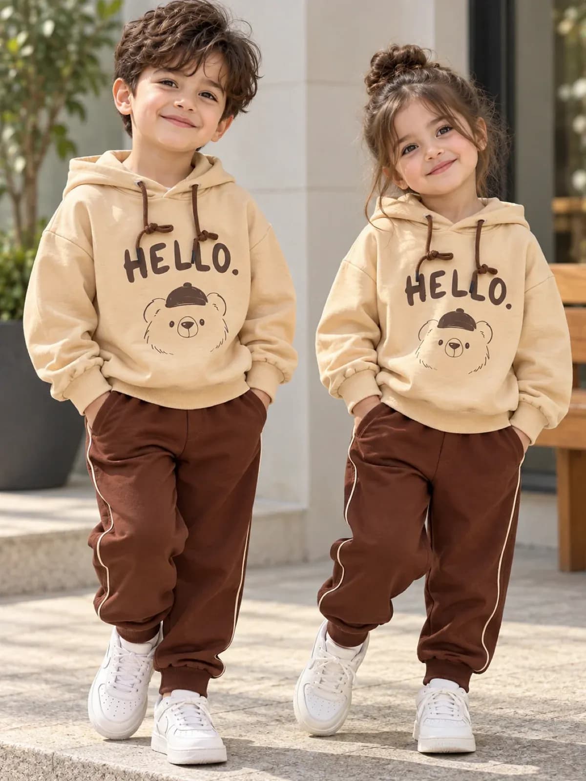 هودی شلوار اسپرت Hello — تصویر ۴