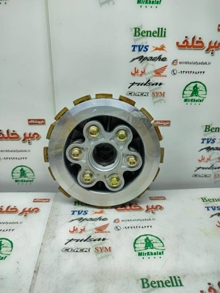 4 چهار شاخ کلاچ (دیسک) زیر و رو کامل موتور مگلی 200