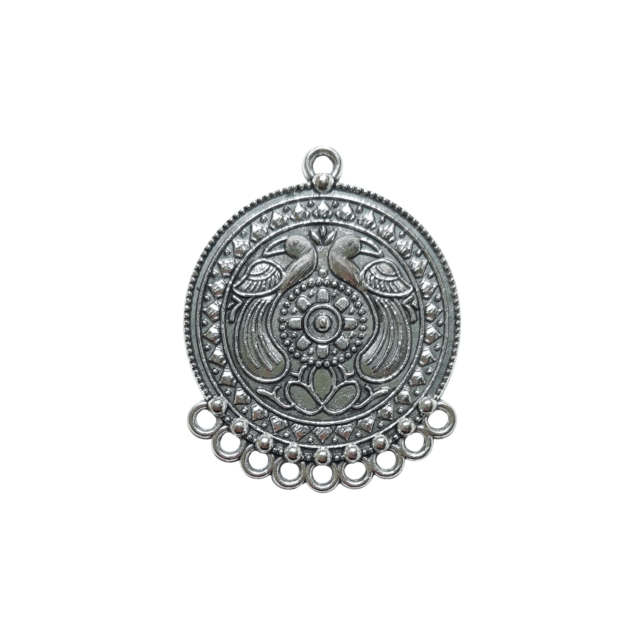 آویز طرح سنتی گل و پرنده بسته 10 عددی
