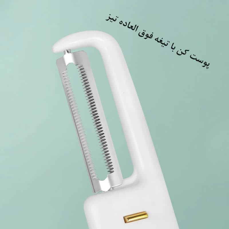 چاقو و پوست‌کن دوکاره مدل MZ-03 – ابزاری کم‌حجم، سبک و کاربردی برای سفر و آشپزخانه — تصویر ۶