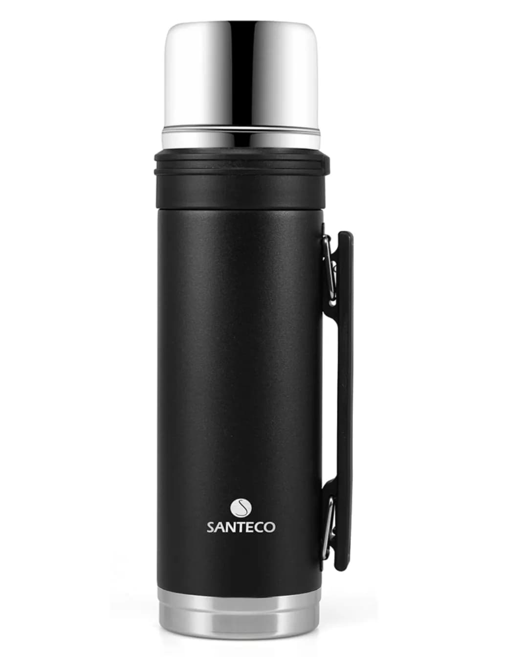 فلاسک استیل سانتکو مدل Santeco ASPEN، یک لیتری، ضد نشت، دوجداره، حفظ دما 24 ساعته — تصویر ۵