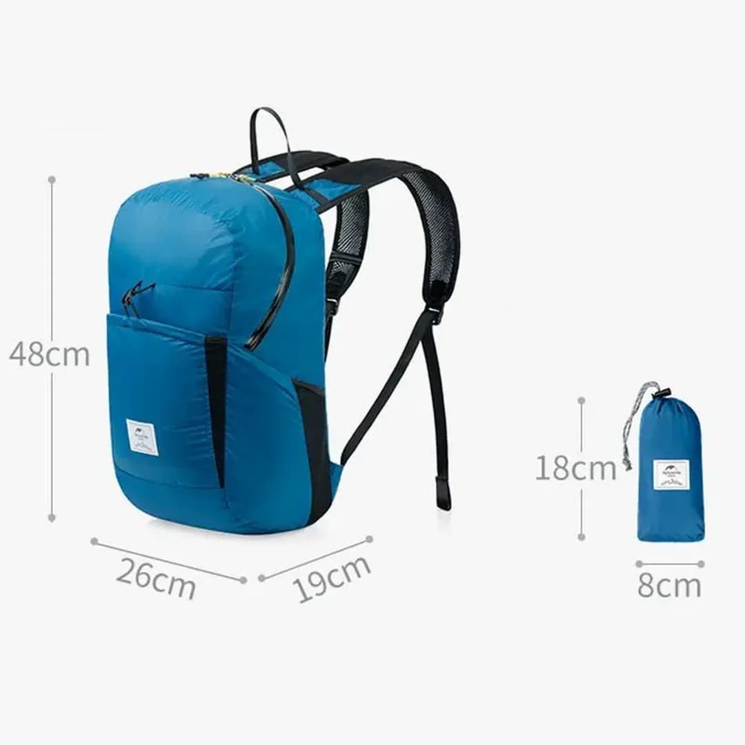 کوله‌پشتی (کوله حمله) مدل Naturehike NH17A017-B، ضدآب، سبک، 22 لیتری، مناسب طبیعت‌گردی و سفر — تصویر ۵