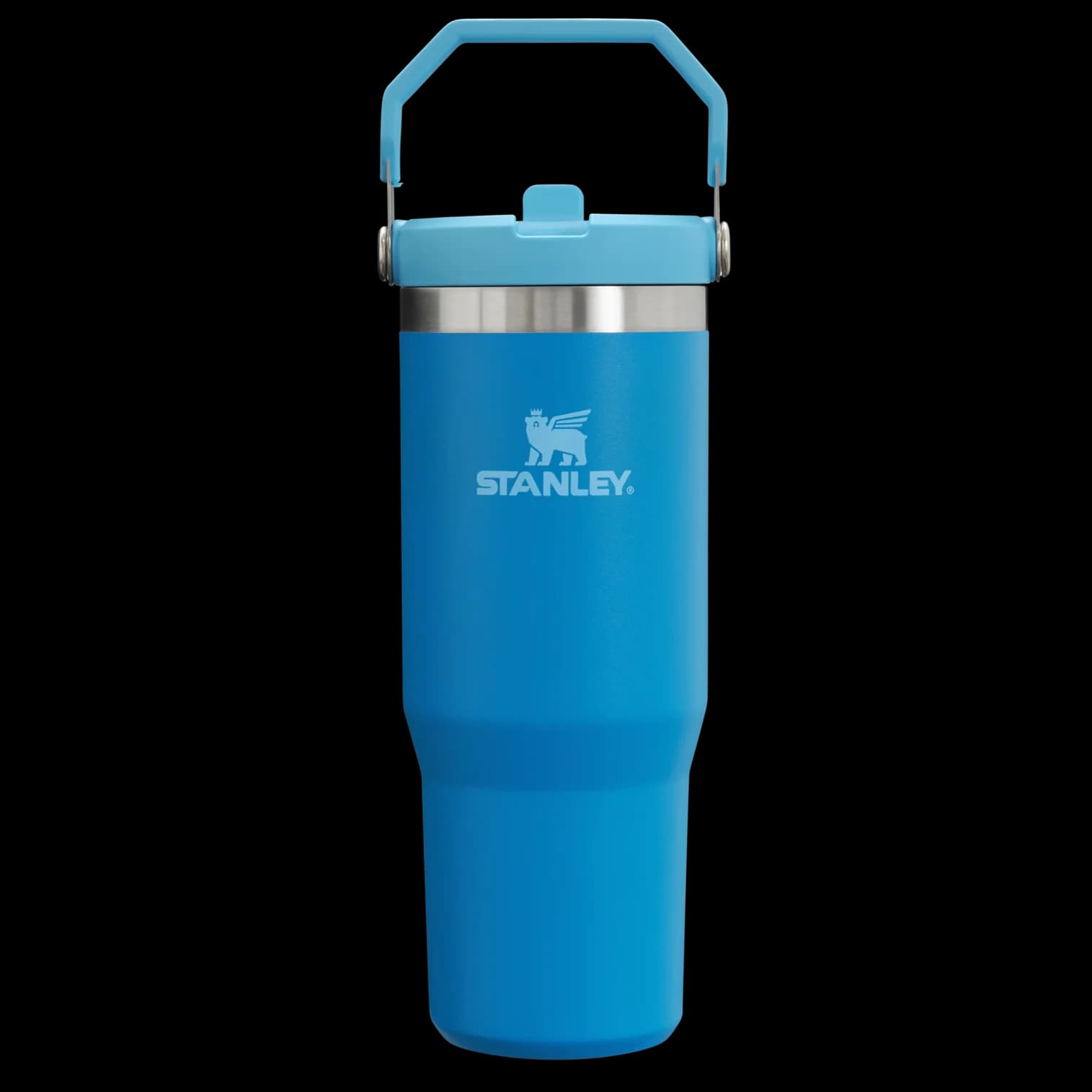 قمقمه استنلی مدل آیس‌فلو فلیپ استرا Stanley IceFlow Flip Straw، ظرفیت 0.88 لیتر، استیل ضد زنگ، عایق دوجداره و طراحی ضد نشت رنگ آبی