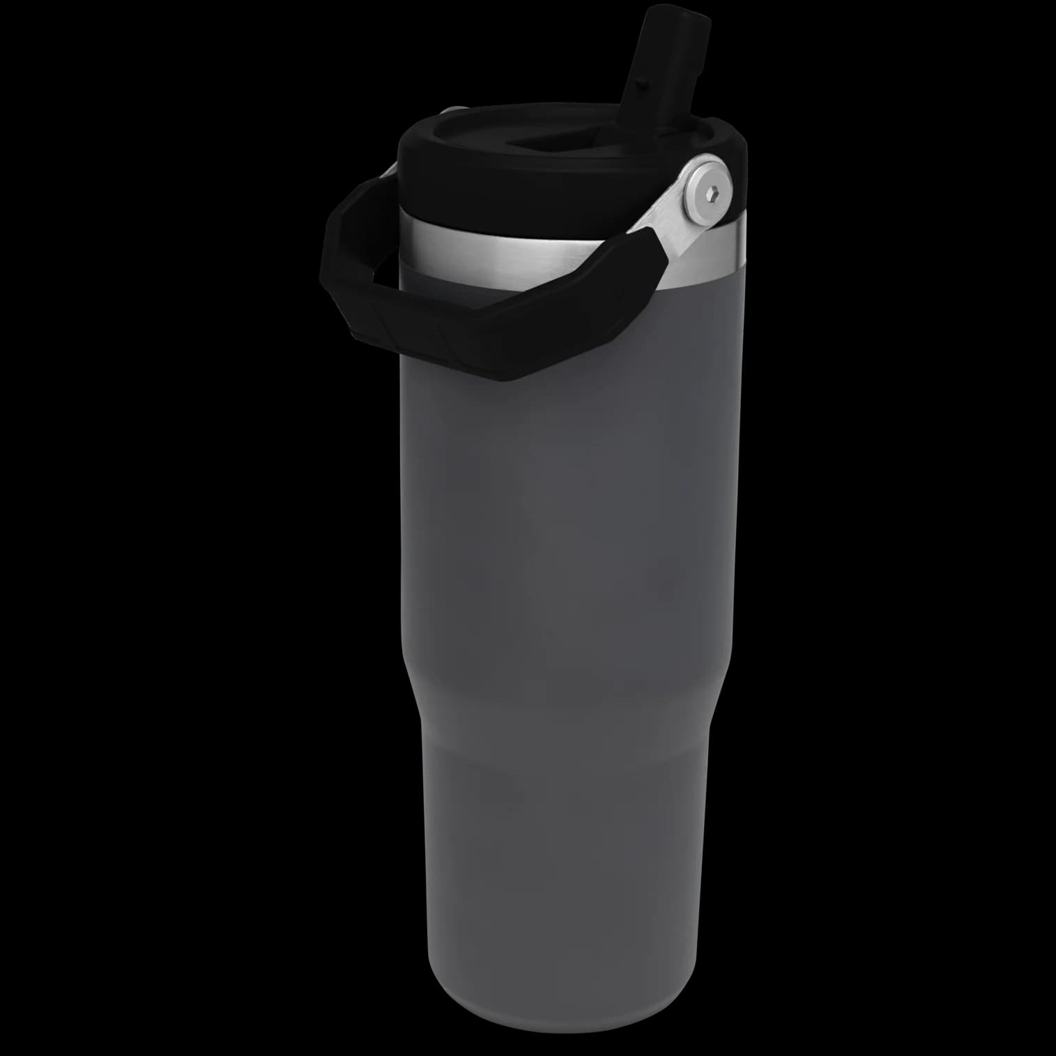 قمقمه استنلی مدل آیس‌فلو فلیپ استرا Stanley IceFlow Flip Straw، ظرفیت 0.88 لیتر، استیل ضد زنگ، عایق دوجداره و طراحی ضد نشت رنگ طوسی — تصویر ۲