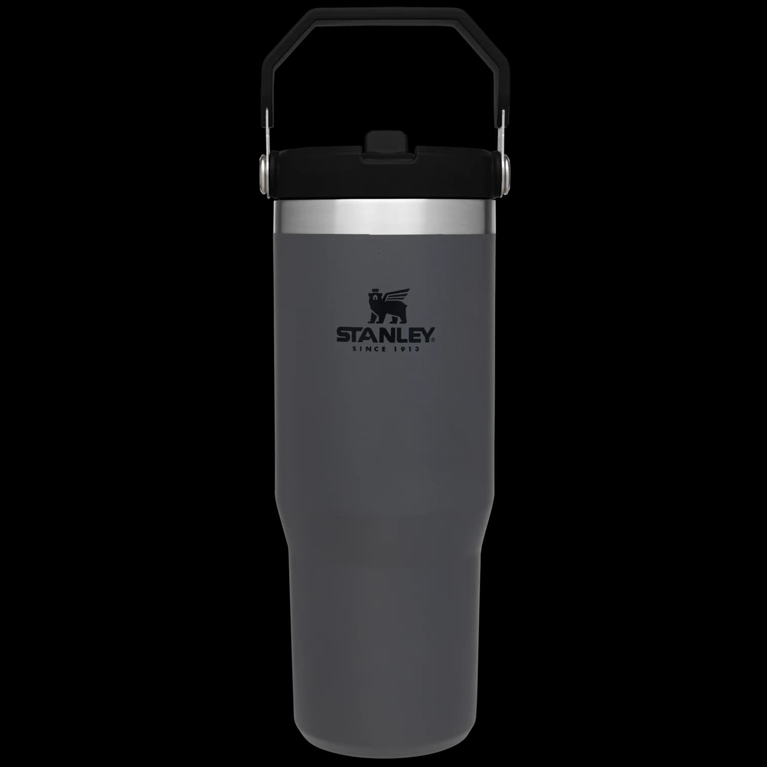 قمقمه استنلی مدل آیس‌فلو فلیپ استرا Stanley IceFlow Flip Straw، ظرفیت 0.88 لیتر، استیل ضد زنگ، عایق دوجداره و طراحی ضد نشت رنگ طوسی