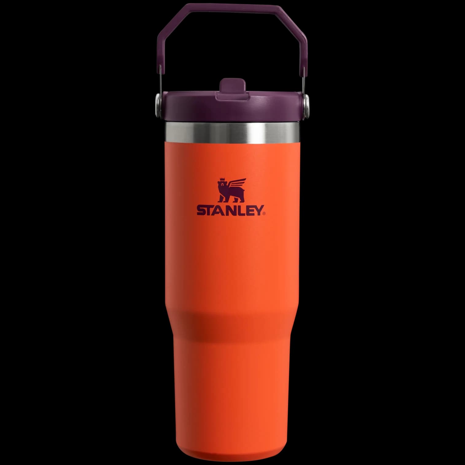 قمقمه استنلی مدل آیس‌فلو فلیپ استرا Stanley IceFlow Flip Straw، ظرفیت 0.88 لیتر، استیل ضد زنگ، عایق دوجداره و طراحی ضد نشت رنگ نارنجی