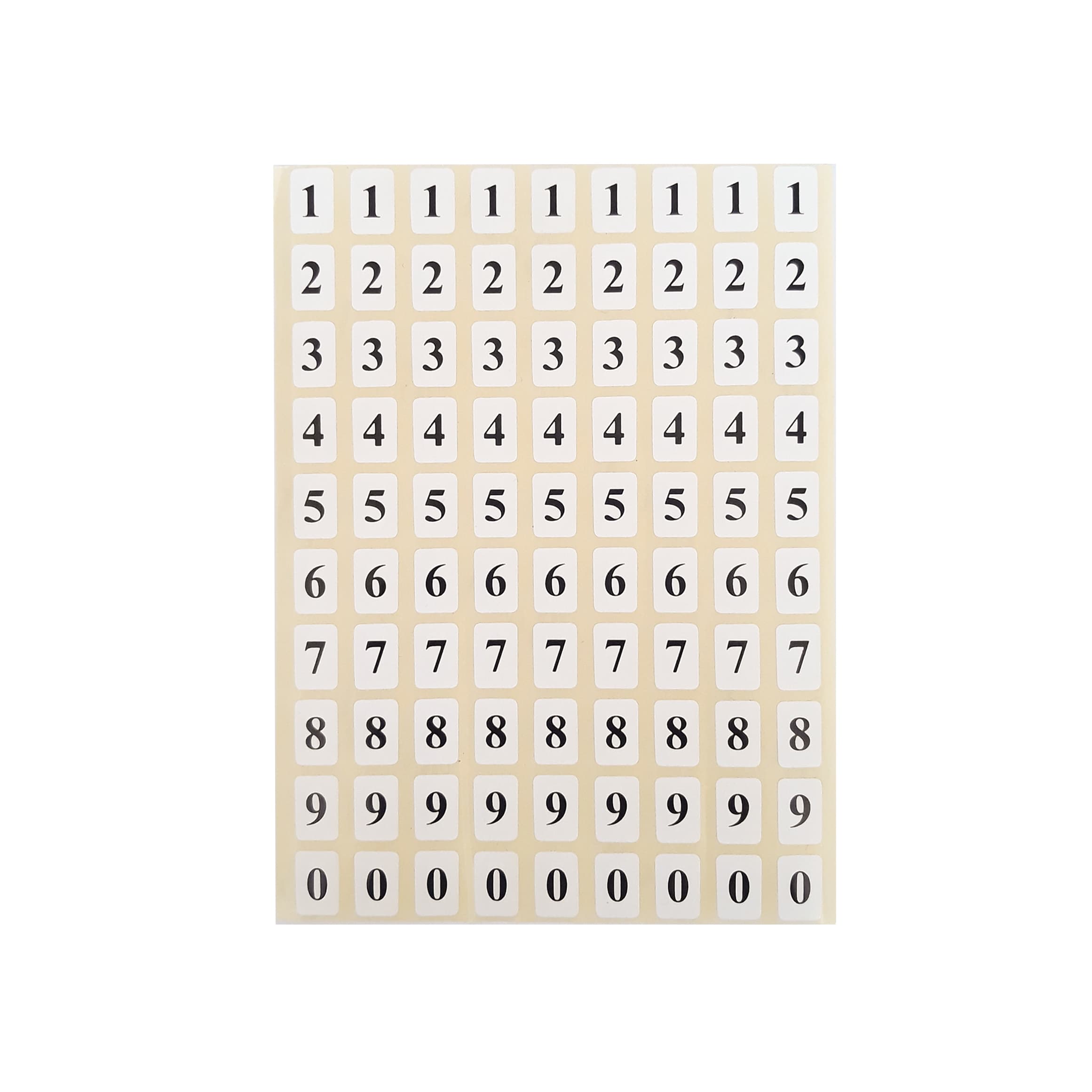 برچسب اعداد فارسی بسته 10 برگه ای ( استیکر )