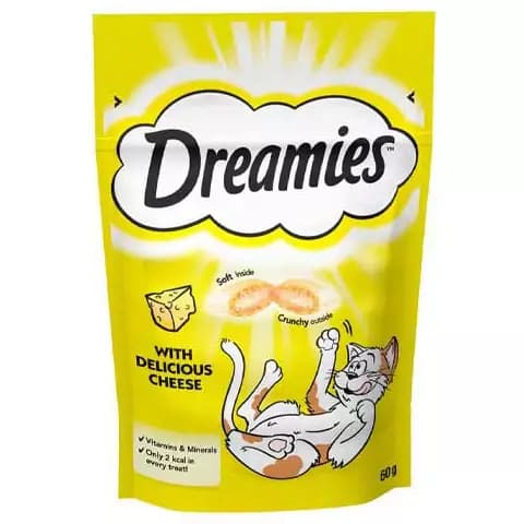 تشویقی دریمیز گربه طعم پنیر dreamies cat treats