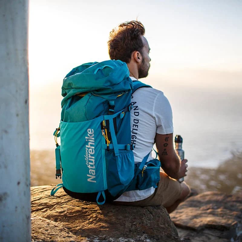 کوله‌پشتی نیچرهایک مدل Naturehike NH18Y045-Q با ظرفیت ۴۵ لیتر، فریم آلومینیومی و سبک — تصویر ۴