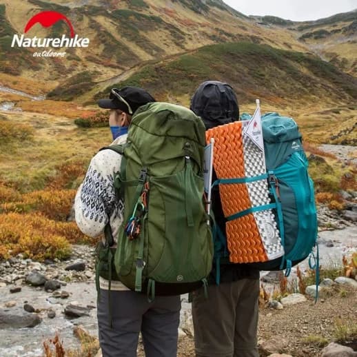 کوله‌پشتی نیچرهایک مدل Naturehike NH16Y020-Q، با ظرفیت 55 لیتر، فریم آلومینیومی، سیستم حمل CR نسل دوم — تصویر ۷