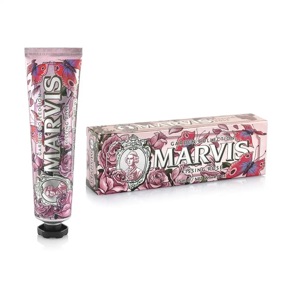خمیر دندان مارویس (Marvis) مدل KISSING ROSE سری Garden – حجم 75 میلی‌لیتر — تصویر ۲