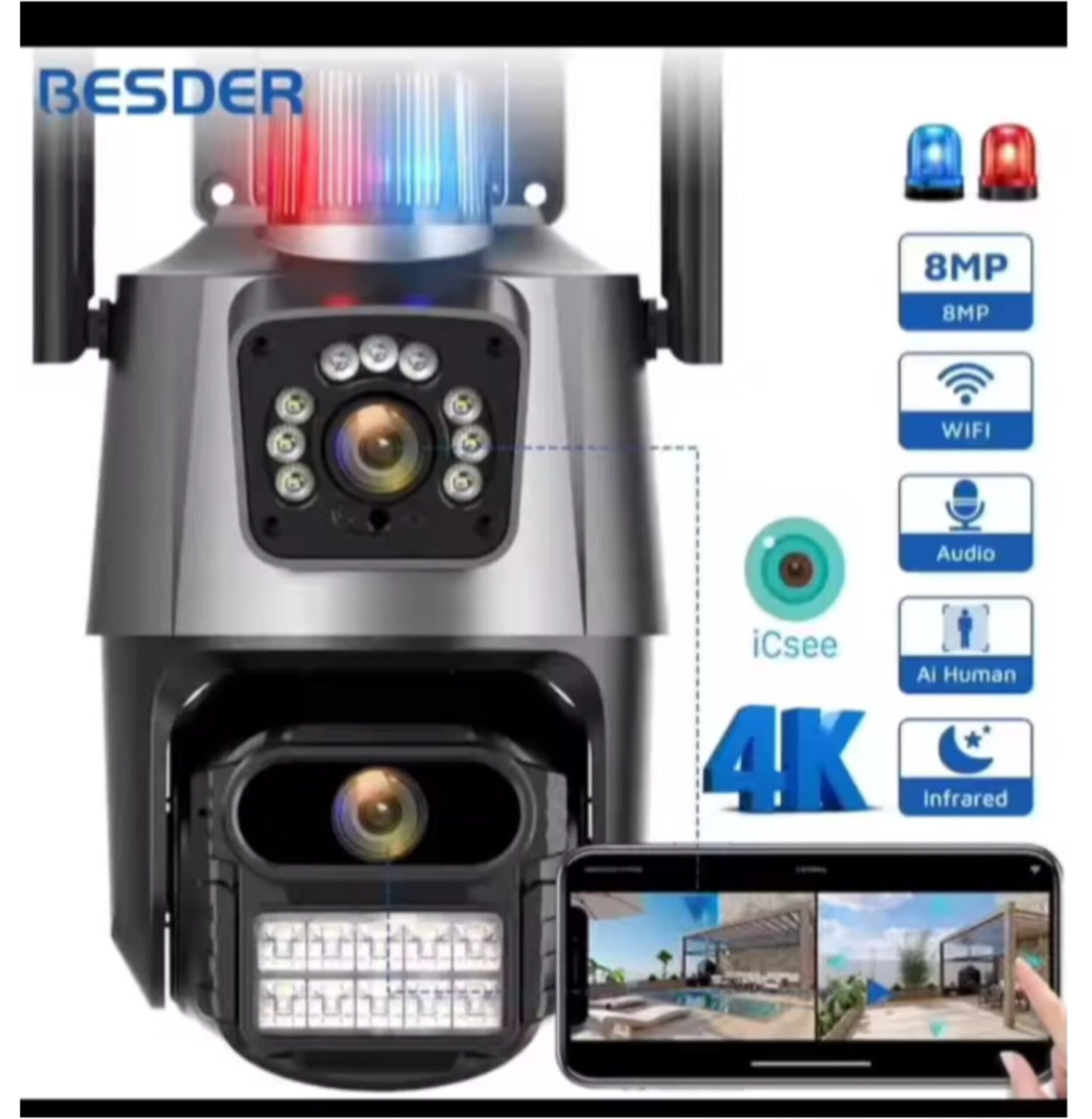 دوربين سيم کارت خور V380 مدل SC03-G