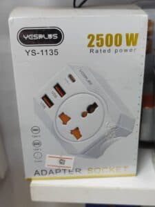 آداپتور برق و شارژر هوشمند برند یس پلاس Adapter socket Yesplus مدل YS-1135
