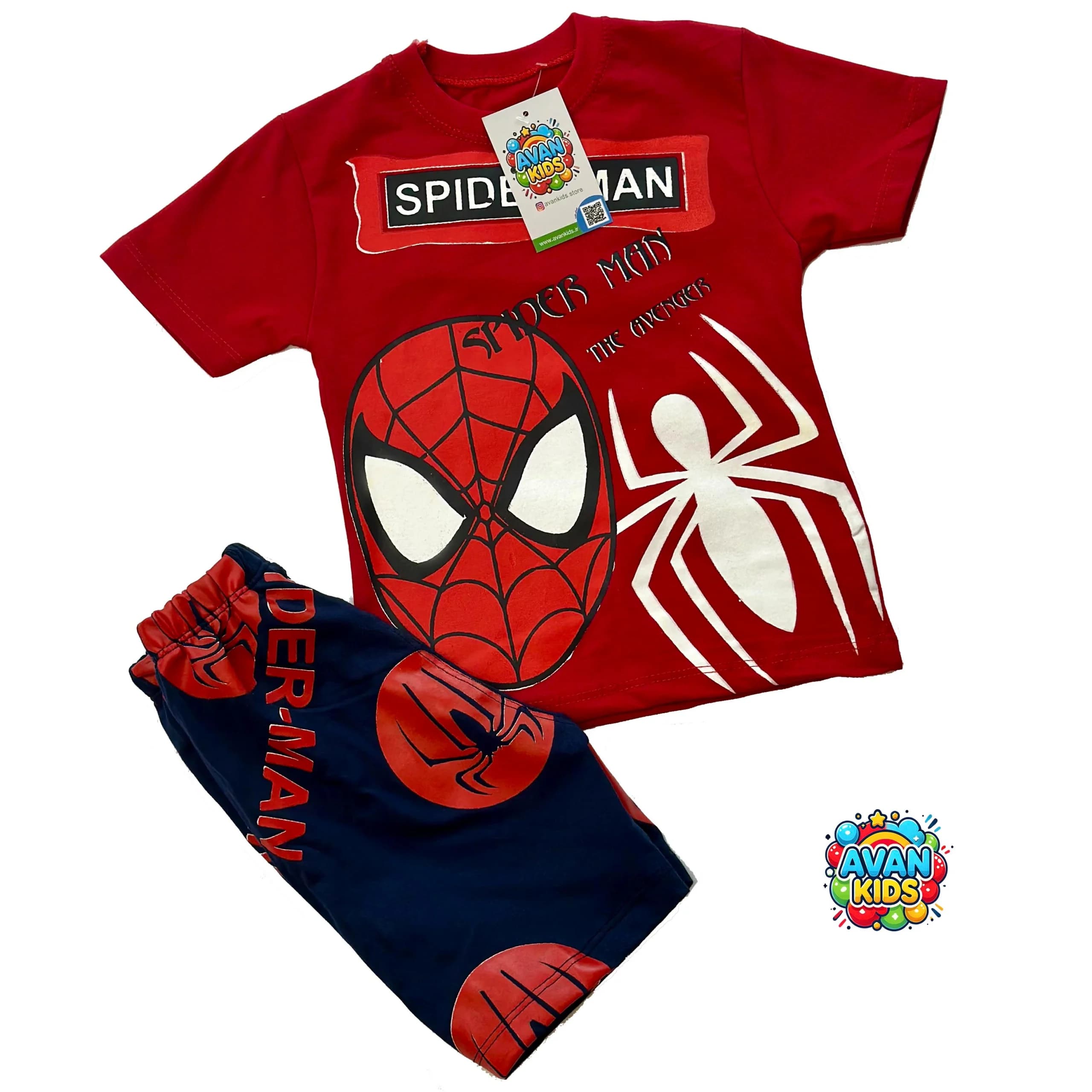 تیشرت شلوارک spider man کد 4277