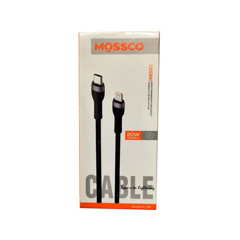 کابل شارژ سریع مسکو مدل MOSSCO IC-08-IP | کابل USB به Lightning