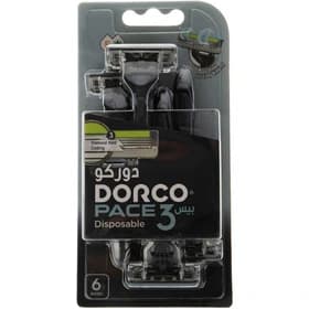 خودتراش دورکو DORCO مدل Pace 3 Disposable بسته ۶ عددی