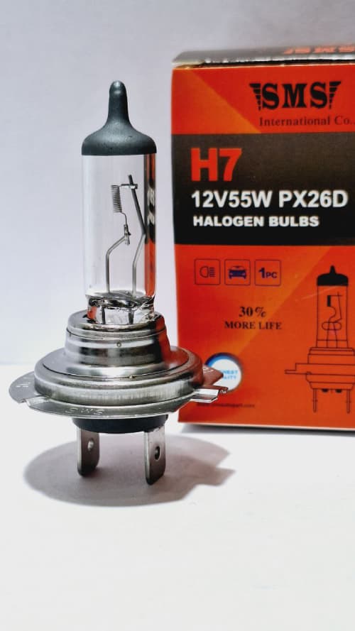 لامپ H7 فابریک 12V 55W آفتابی PX26D (SMS)