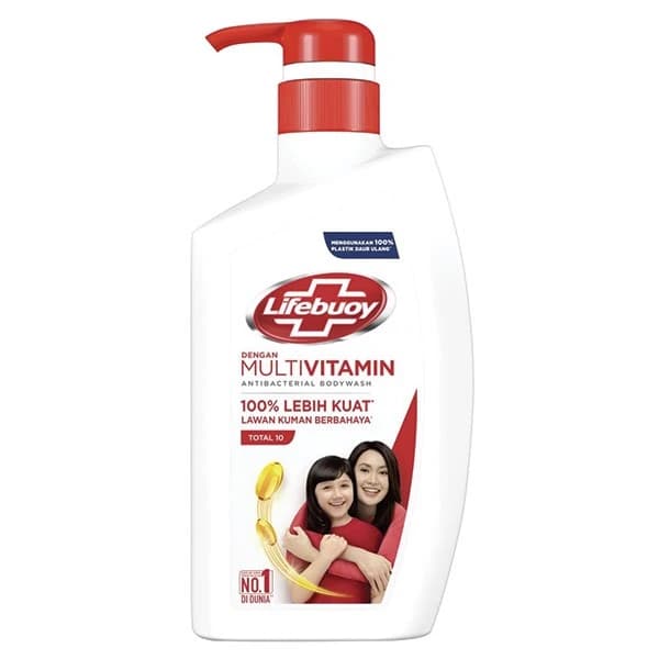 شامپو بدن لایفبوی توتال 10 مولتی ویتامین 1لیتر Lifebuoy Total 10 Anti-Bacterial Body Wash