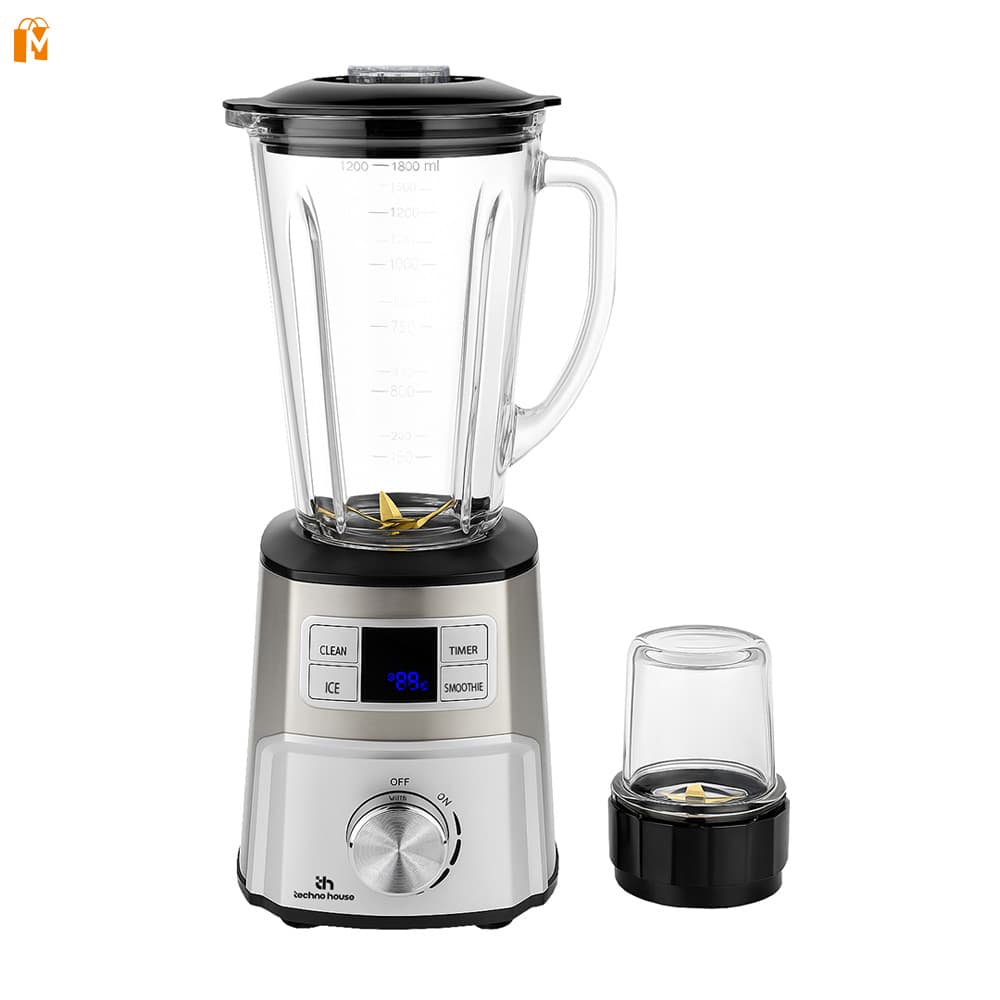 اسیاب مخلوط کن 2 کاره 800 وات تکنو هاوس مدل BL80F2-TOP-Y860