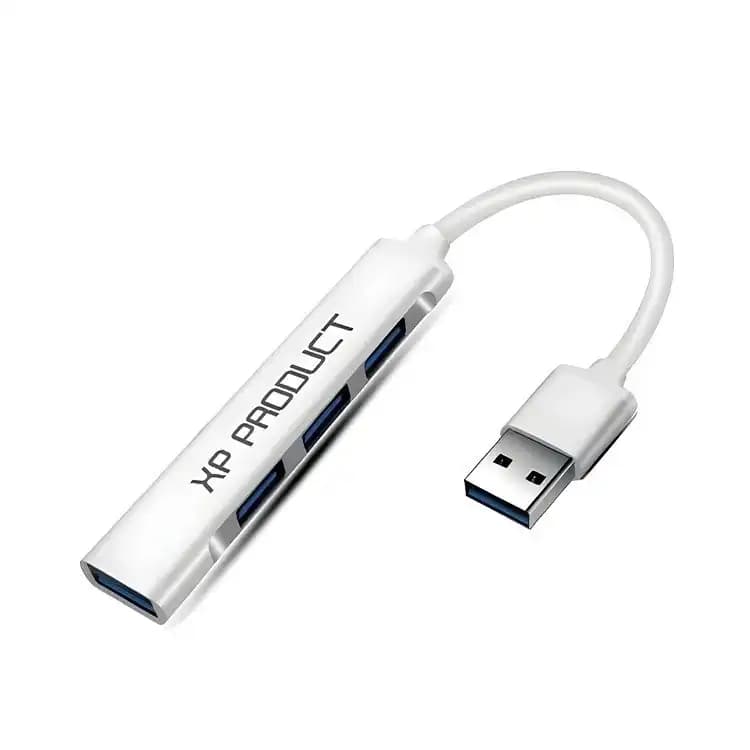 هاب 4 پورت XP USB 2.0 مدل XP‑H821 با سرعت 480Mbps و طراحی قابل حمل
