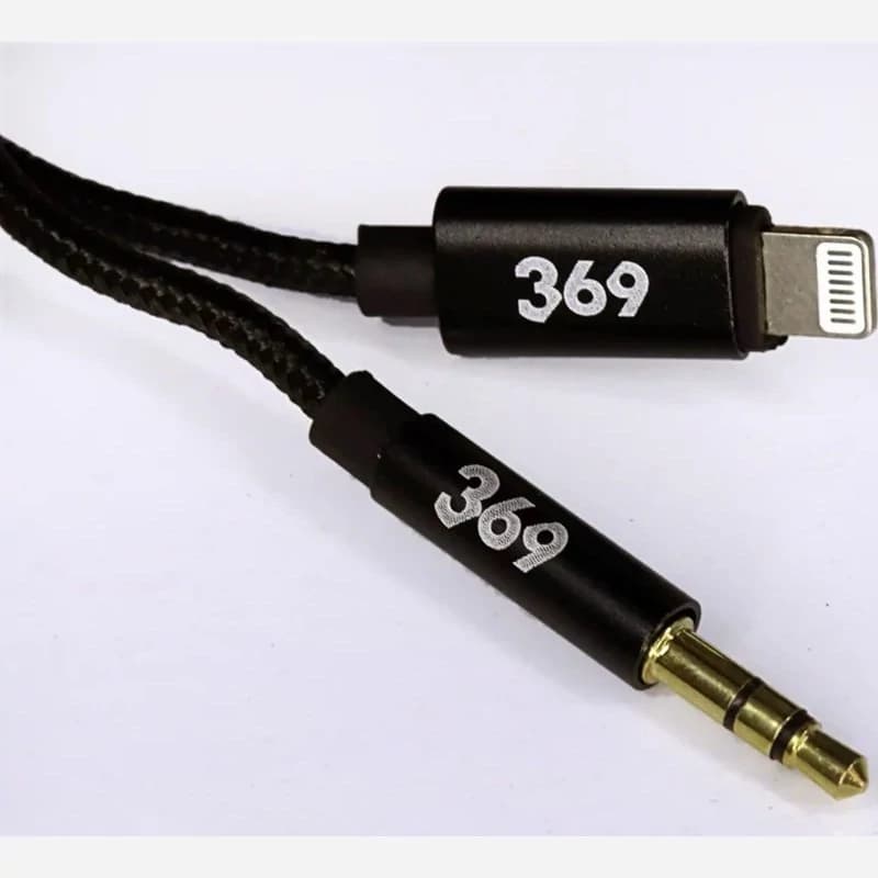کابل 369 تبدیل لایتنینگ به AUX مدل F20 | طول ۱ متر