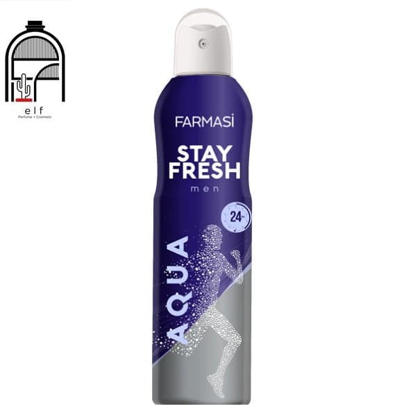 اسپری دئودورانت مردانه فارماسی استی فرش آکوا اورجینال – Farmasi Stay Fresh Aqua Deodorant for Men 150ml
