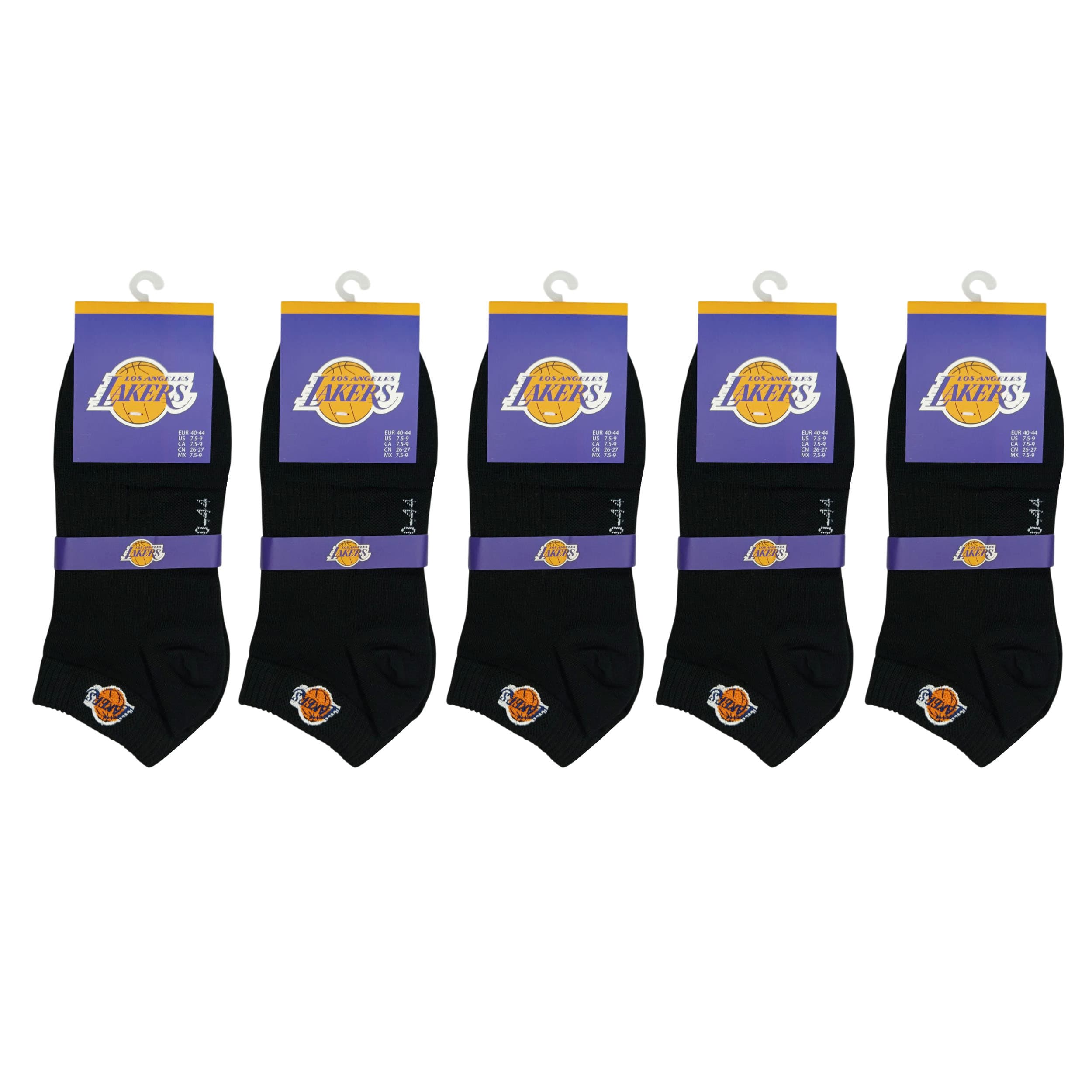 جوراب مچی مردانه مدل LAKERS کد 10581 مجموعه 5 عددی