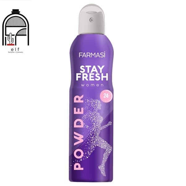 اسپری دئودورانت پودری زنانه فارماسی استی فرش اورجینال – Farmasi Stay Fresh Powder Deodorant for Women 150ml