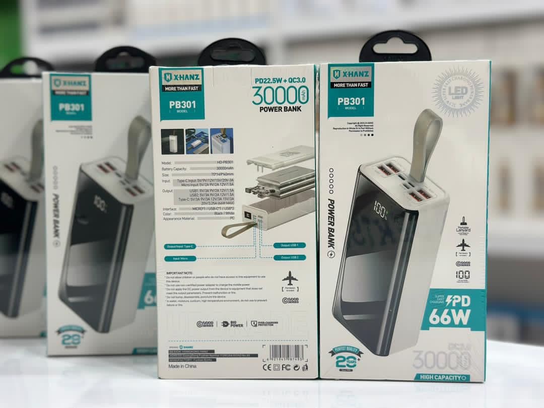پاور بانک XHANZ 30000 مدل PB301