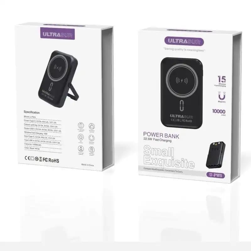 پاوربانک وایرلس اولتراسور U-PW5 ظرفیت 10000mAh فست‌شارژ 22.5 وات — تصویر ۳