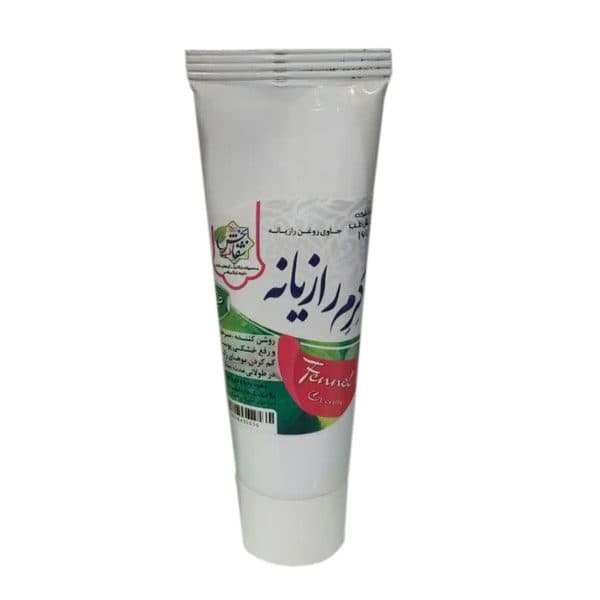 کرم رازیانه طبیعی وزن 40 گرم مدل تیوپی برند شفابخش