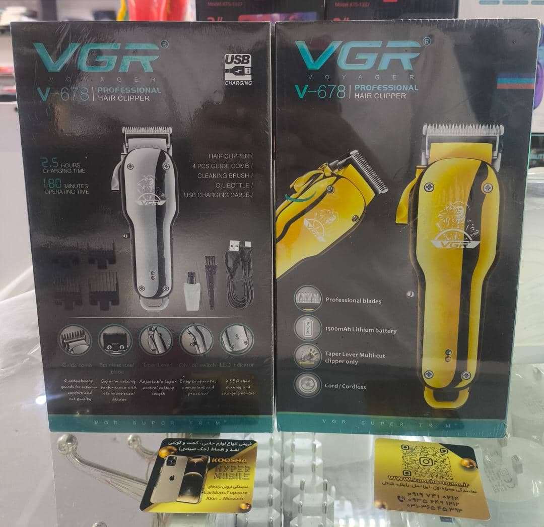 ماشین اصلاح (ریش تراش)برند معتبر VGR مدل V-678 — تصویر ۲