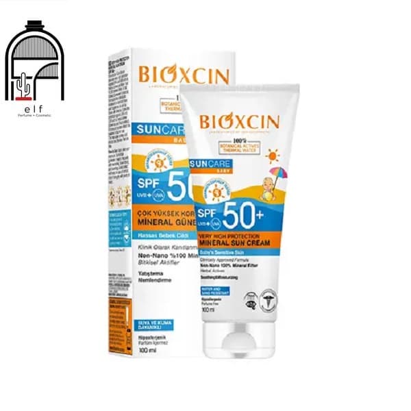 ضد آفتاب مينرال كودكان فاقد عطر بيوكسين با SPF50+