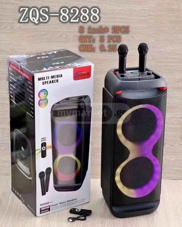اسپیکر بلوتوث شارژی 16 اینچ(2×8) مدل ZQS 8288