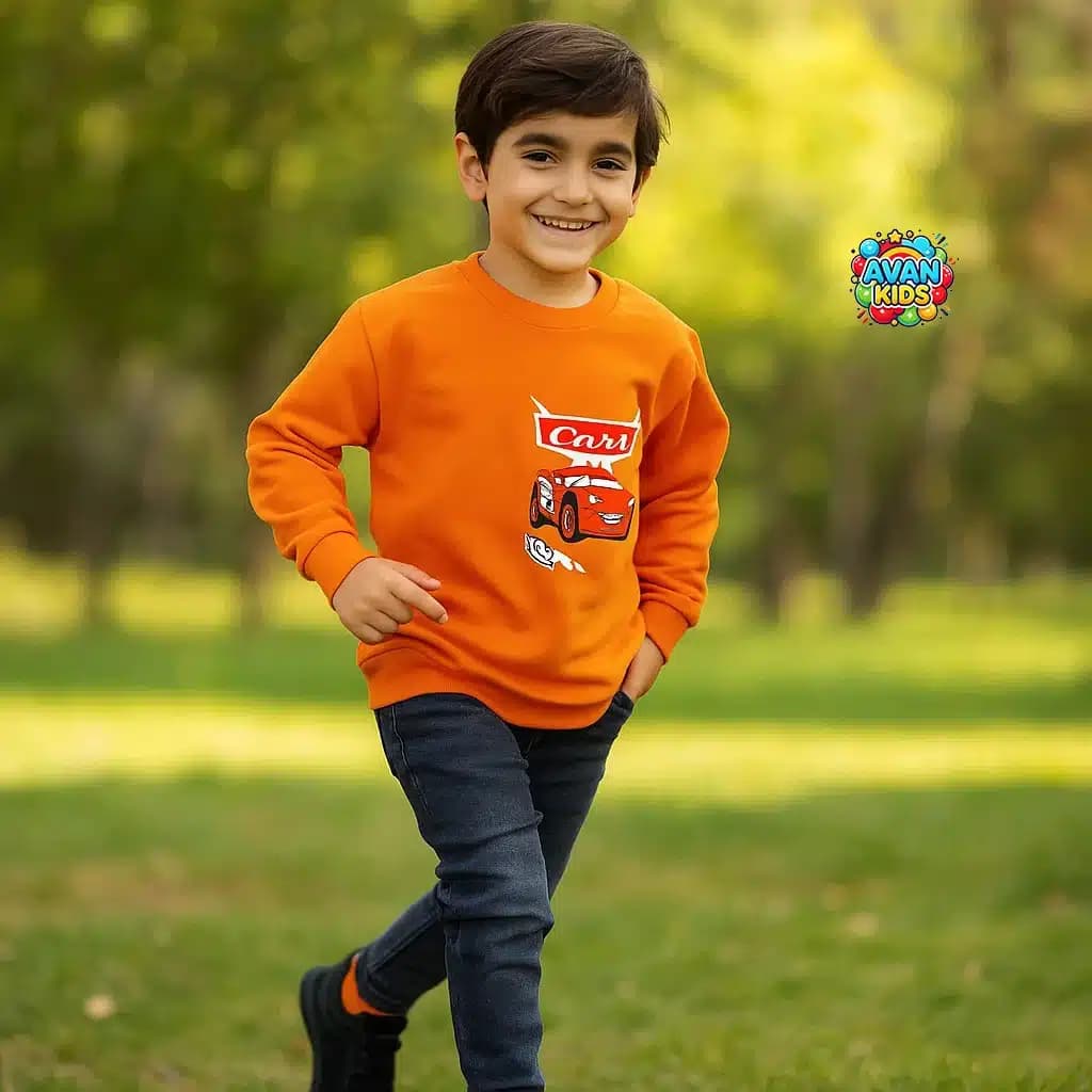 بلوز بچه گانه طرح ماشینها کد 4132 — تصویر ۴