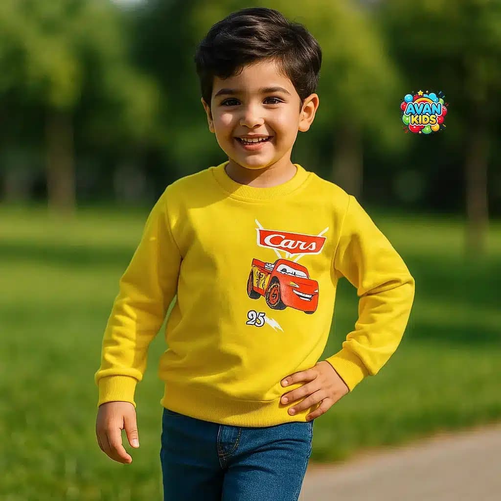 بلوز بچه گانه طرح ماشینها کد 4132 — تصویر ۶