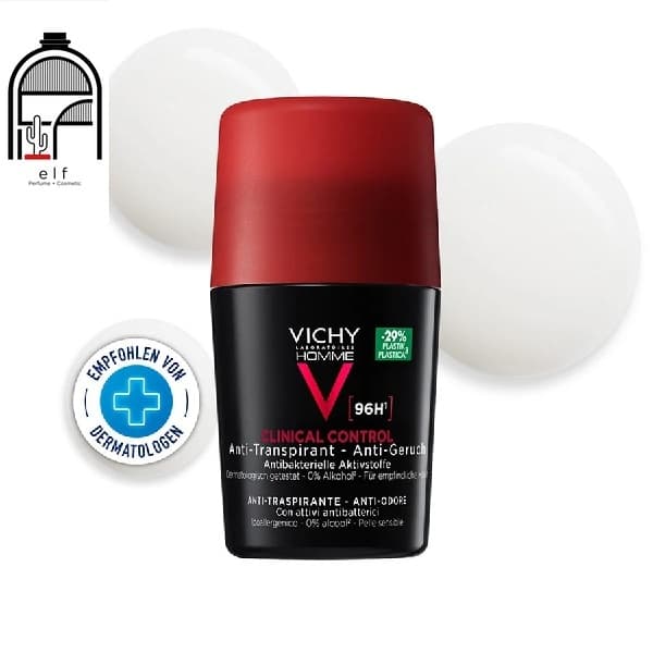 رول ضد تعریق کلینیکال مردانه ویشی 96 ساعته اورجینال – VICHY HOMME Deo Clinical Control 96h Roll-on