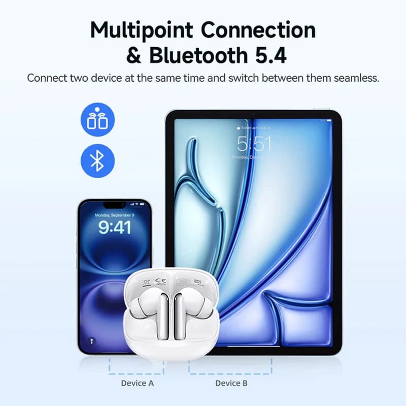 ایرپاد بلوتوثی QCY مدل Melobuds N50 — تصویر ۷
