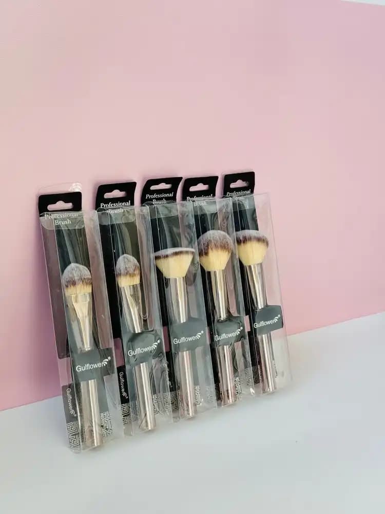 براش تکی اورجینال گل فلور Gulflower | براش آرایشی حرفه‌ای در 5 سایز