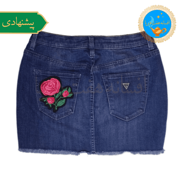 شلوارک جین زنانه مدل rose — تصویر ۳