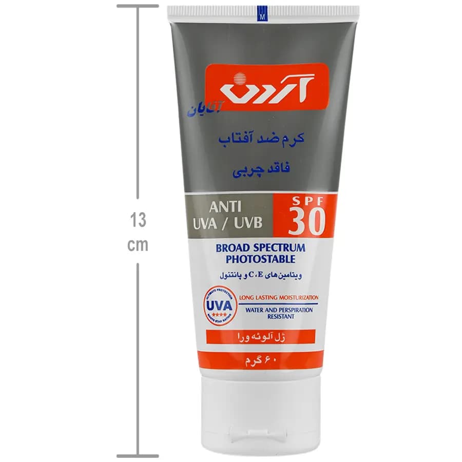 کرم ضد آفتاب آقایان SPF30 آردن 60 گرمی — تصویر ۲