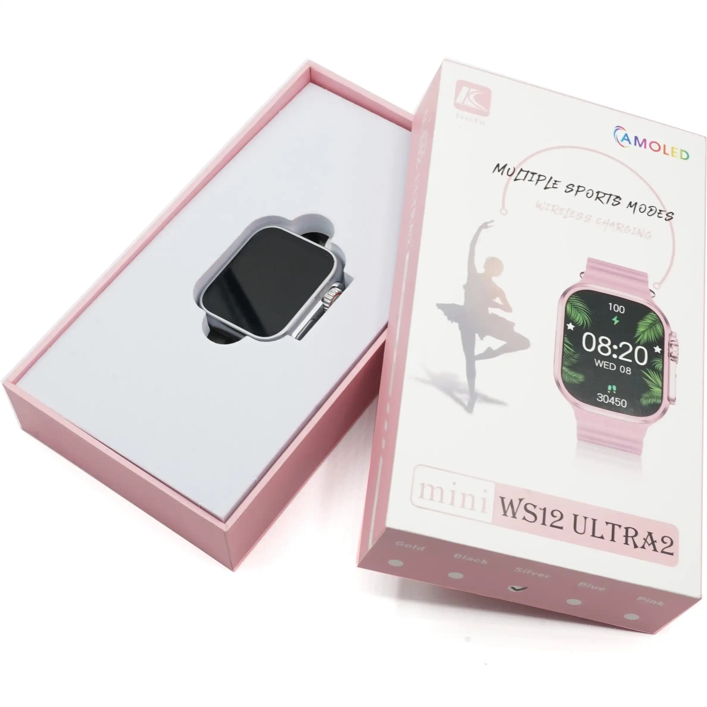 ساعت هوشمند WS12 Ultra2 Mini؛ صفحه AMOLED و پشتیبانی کامل فارسی — تصویر ۶