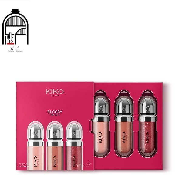 پک لیپ گلاس سه تایی کیکو Kiko Milano Glossy Lip Set