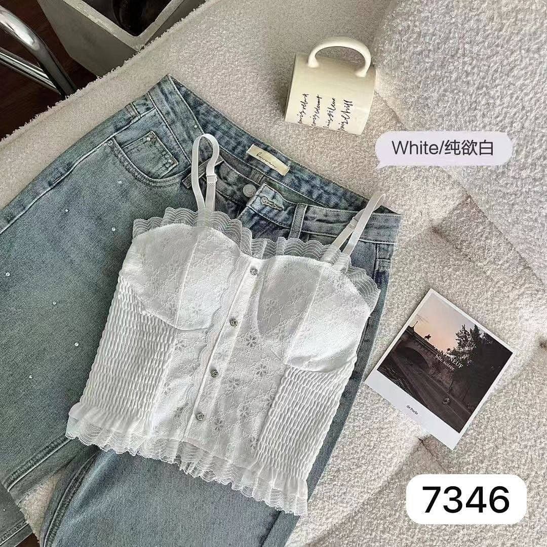 نیم تنه کراپ فانتزی وارداتی کد ۷۳۴۶ مارک تی دی اف.(بسته ۱۲ تایی) — تصویر ۷