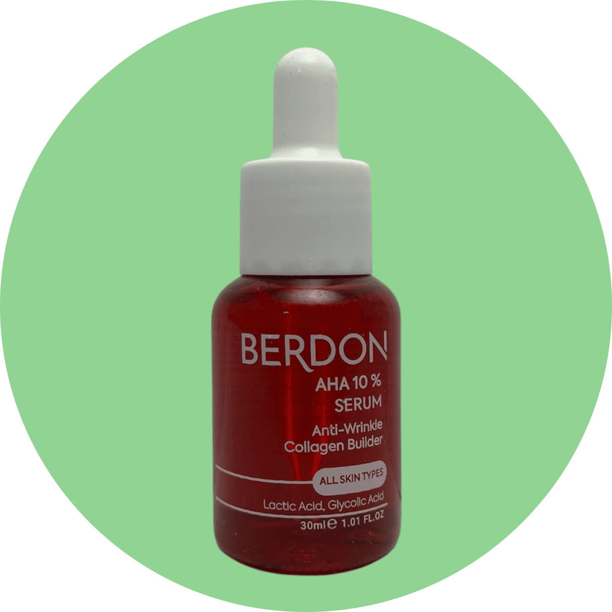 سرم AHA10% بردون مناسب انواع پوست حجم 30 میل انقضا 1406/2/BERDON AHA Serum 10%