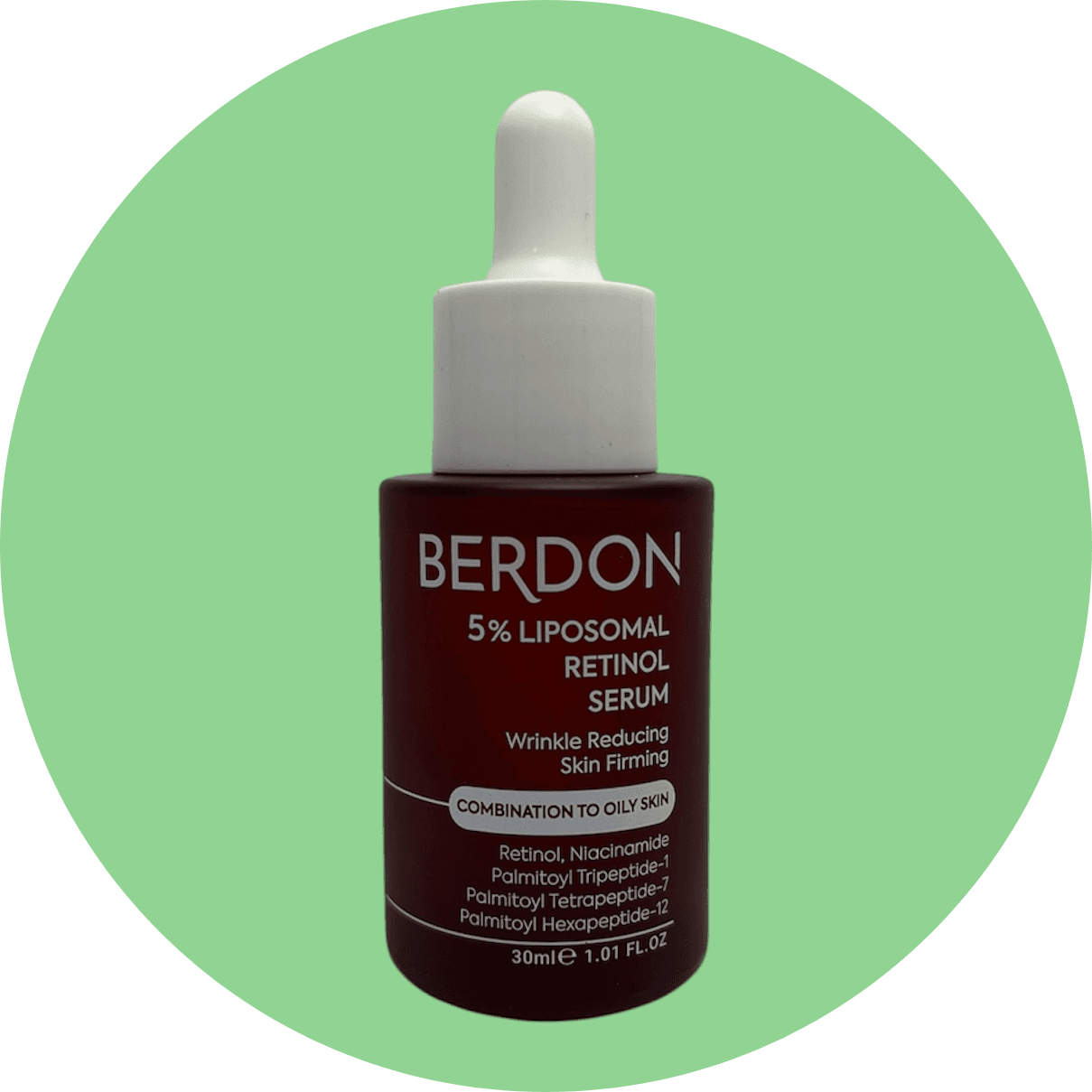 سرم رتینول لیپوزومال 5% بردون مناسب پوست چرب حجم 30 میل انقضا 1407/2 /Liposomal5% Retinol Serum by Berdon, suitable for oily skin