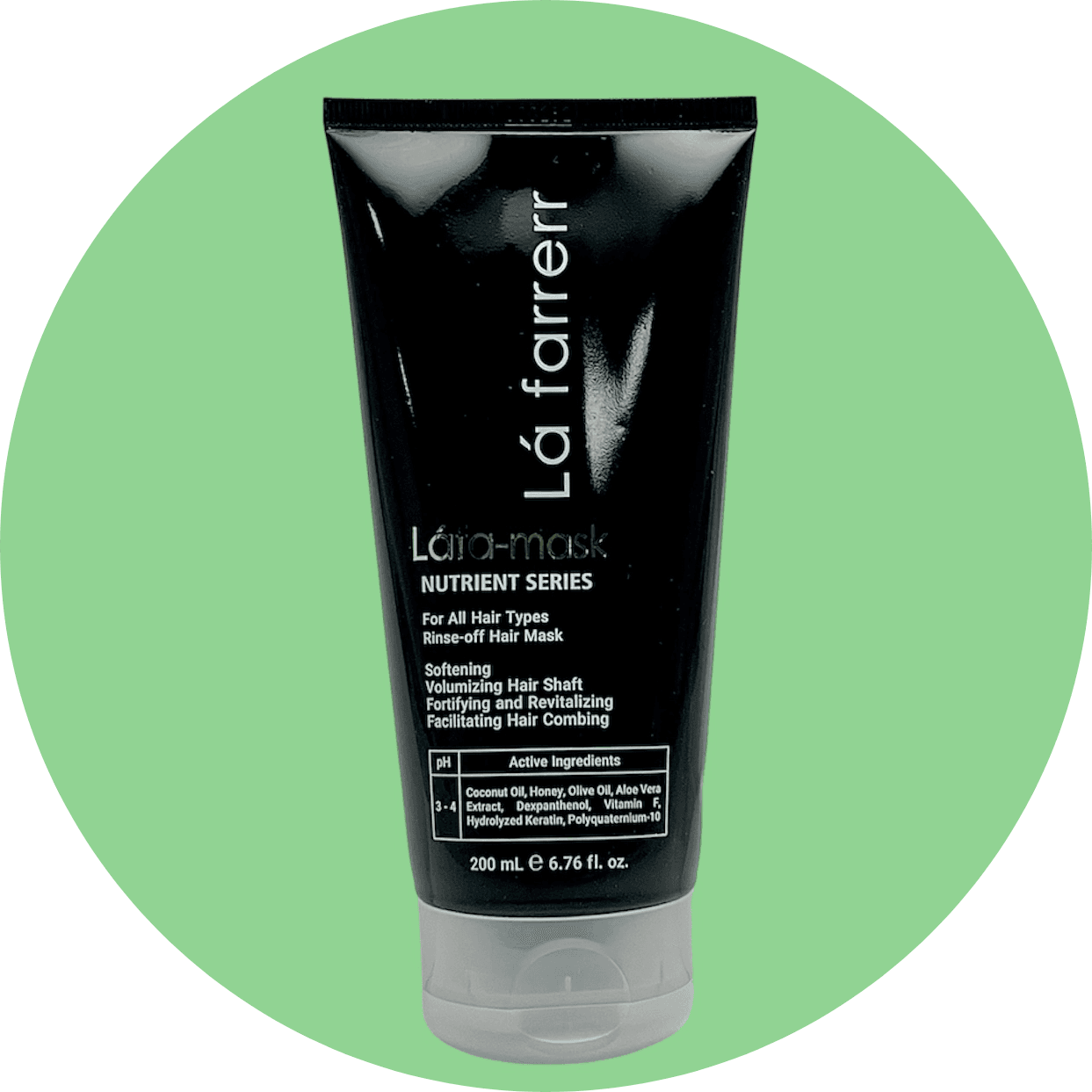ماسک مو مغذی و تقویت کننده لافارر حاوی روغن نارگیل و عسل مناسب انواع مو حجم 200 میل/LA FARRERR Hair Mask Nutrient Therapy For All Hair Types