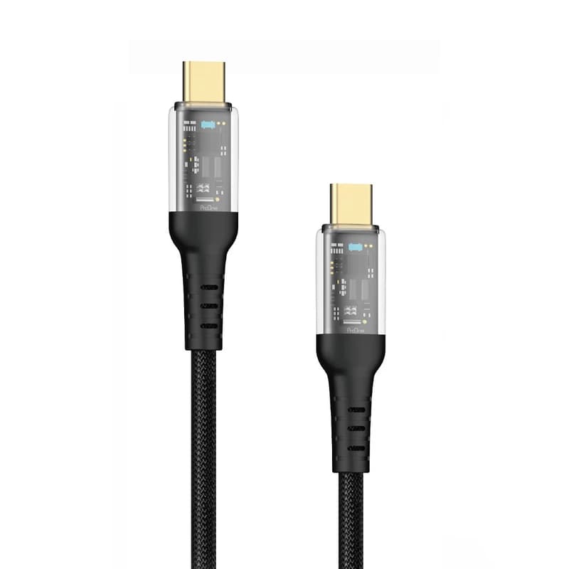 کابل شارژ USB-C به USB-C پرووان 60W PD مدل PCC113
